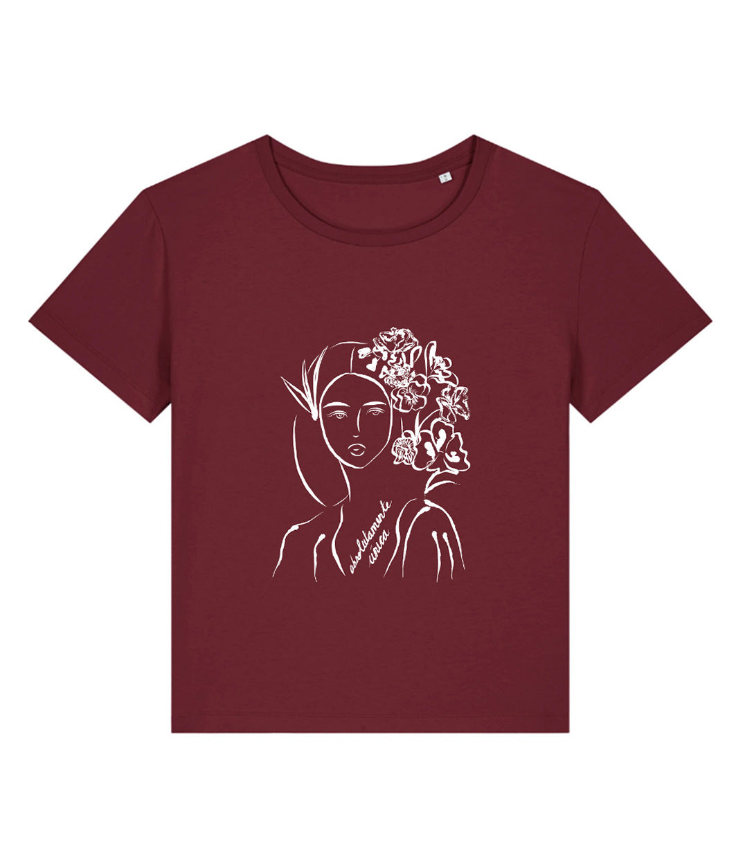 T-shirt Unica Bordeaux, Coton Bio - Leonor Roversi