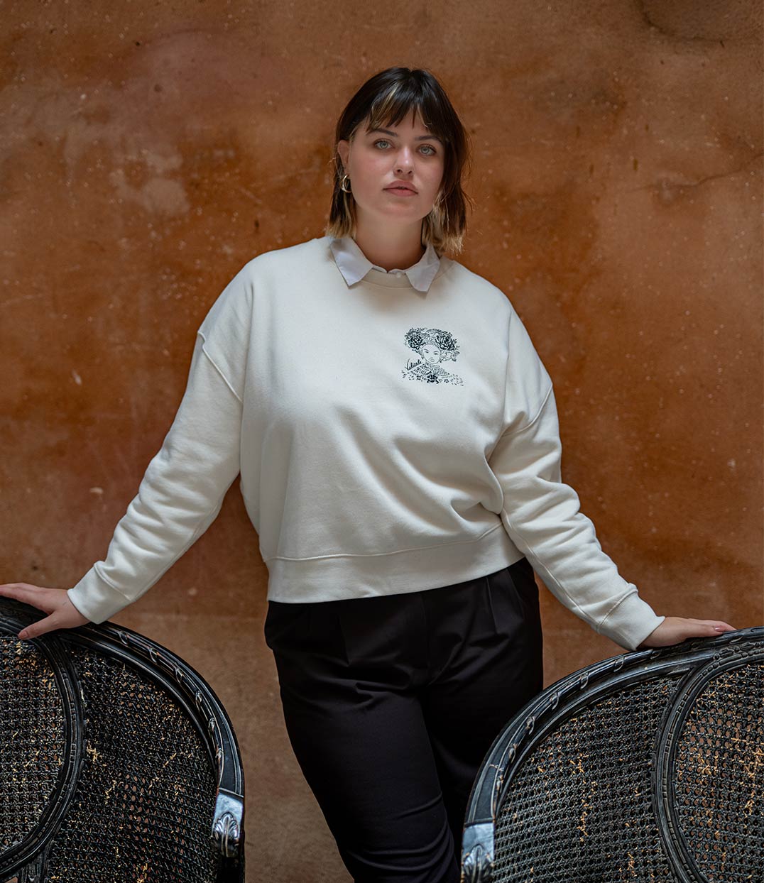 Sweat Valiente Écru, Coton Bio - Leonor Roversi