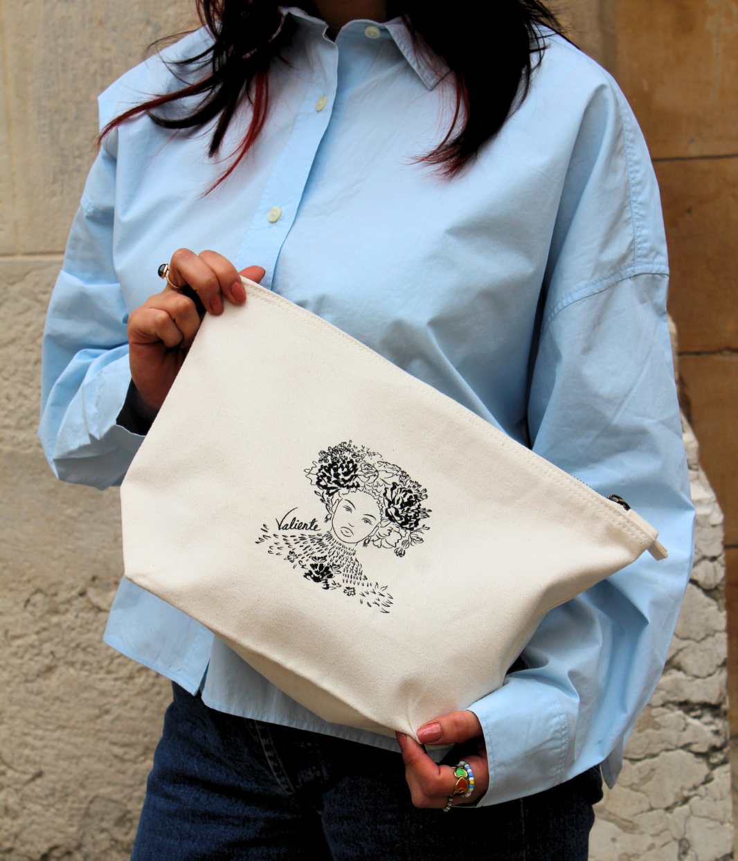 Grande Pochette Valiente, Coton Bio - Leonor Roversi