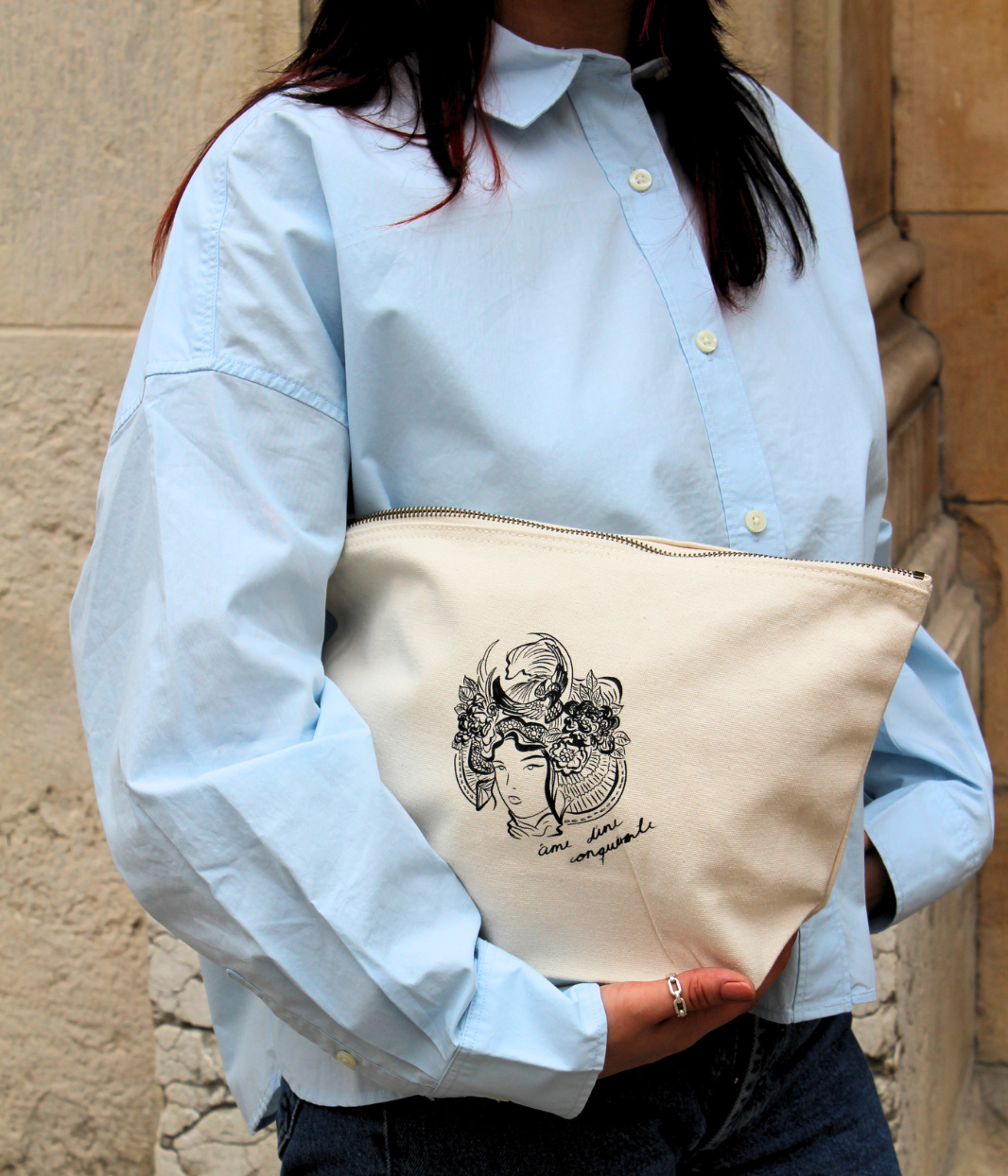 Grande Pochette Gozen, Coton Bio - Leonor Roversi
