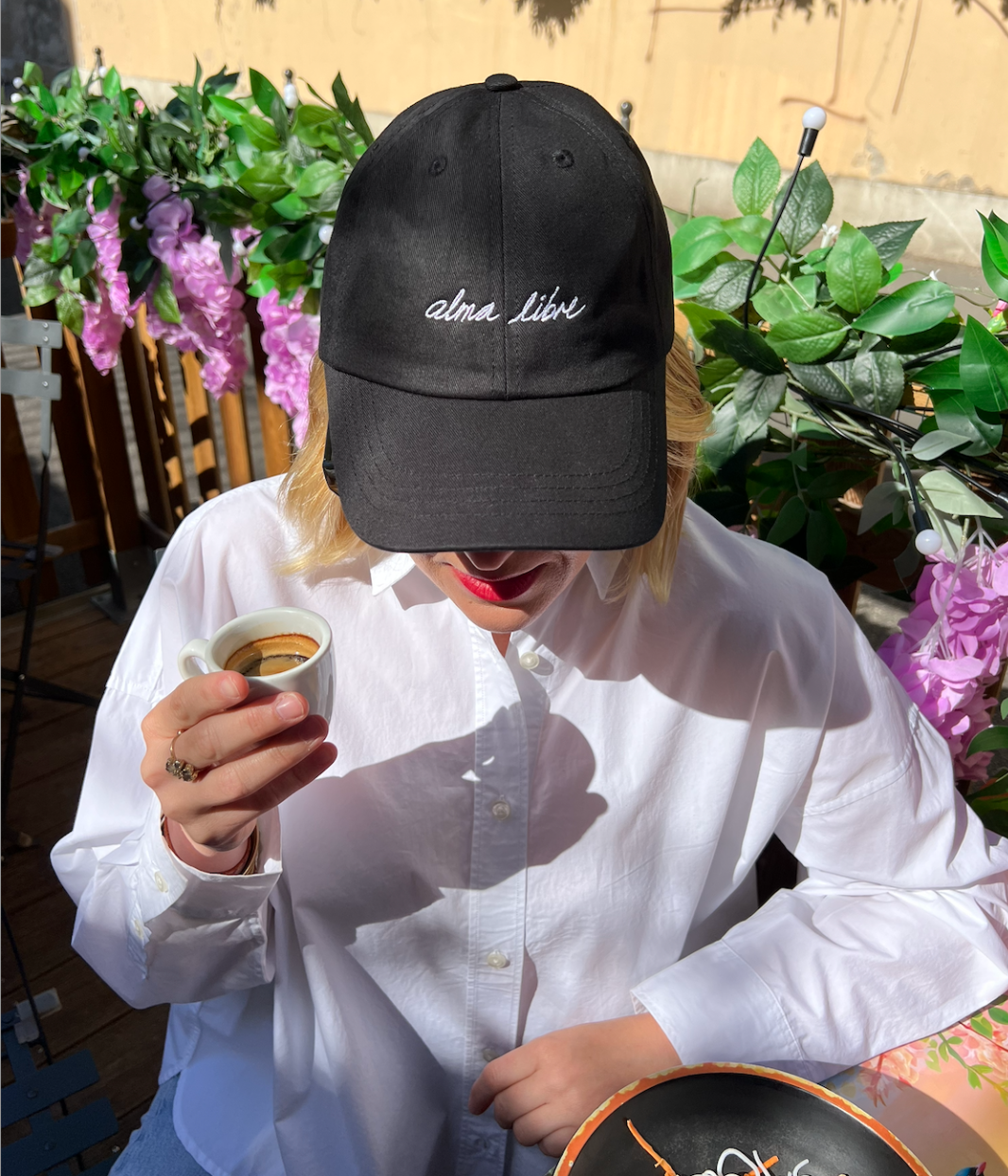 Casquette Noir, Coton Bio - Leonor Roversi