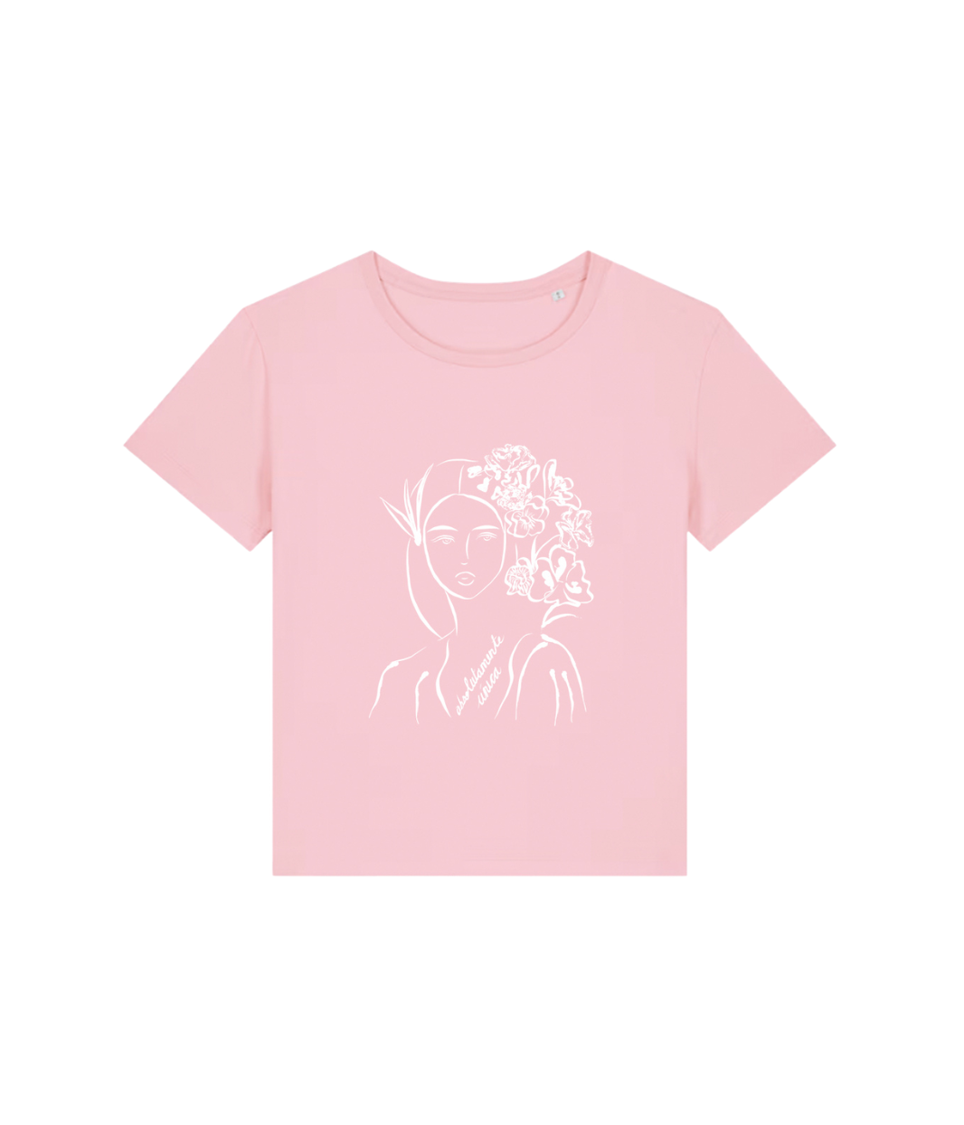 T-shirt Unica Rose, Coton Bio - Leonor Roversi