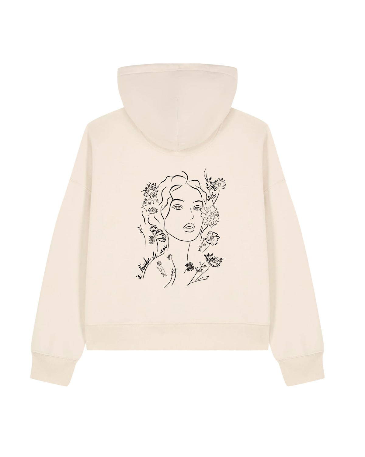 Sweat Zippé Aurora Écru, Coton bio