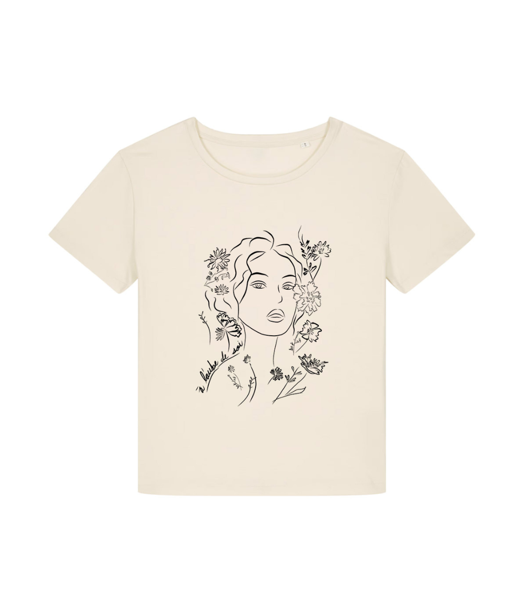 T-shirt Aurora Écru, Coton Bio - Leonor Roversi