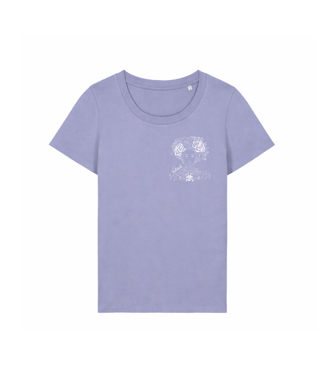 T-shirt Valiente Violet , Coton Bio - Leonor Roversi