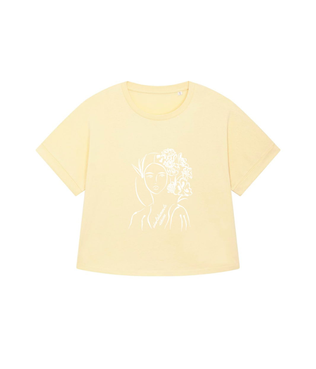 T-shirt Unica Jaune, Coton Bio - Leonor Roversi