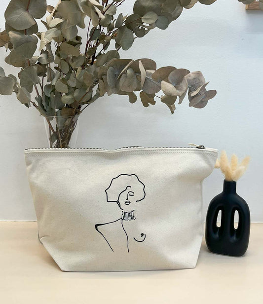 Grande pochette écru Boutique femmes Lyon Leonor Roversi 