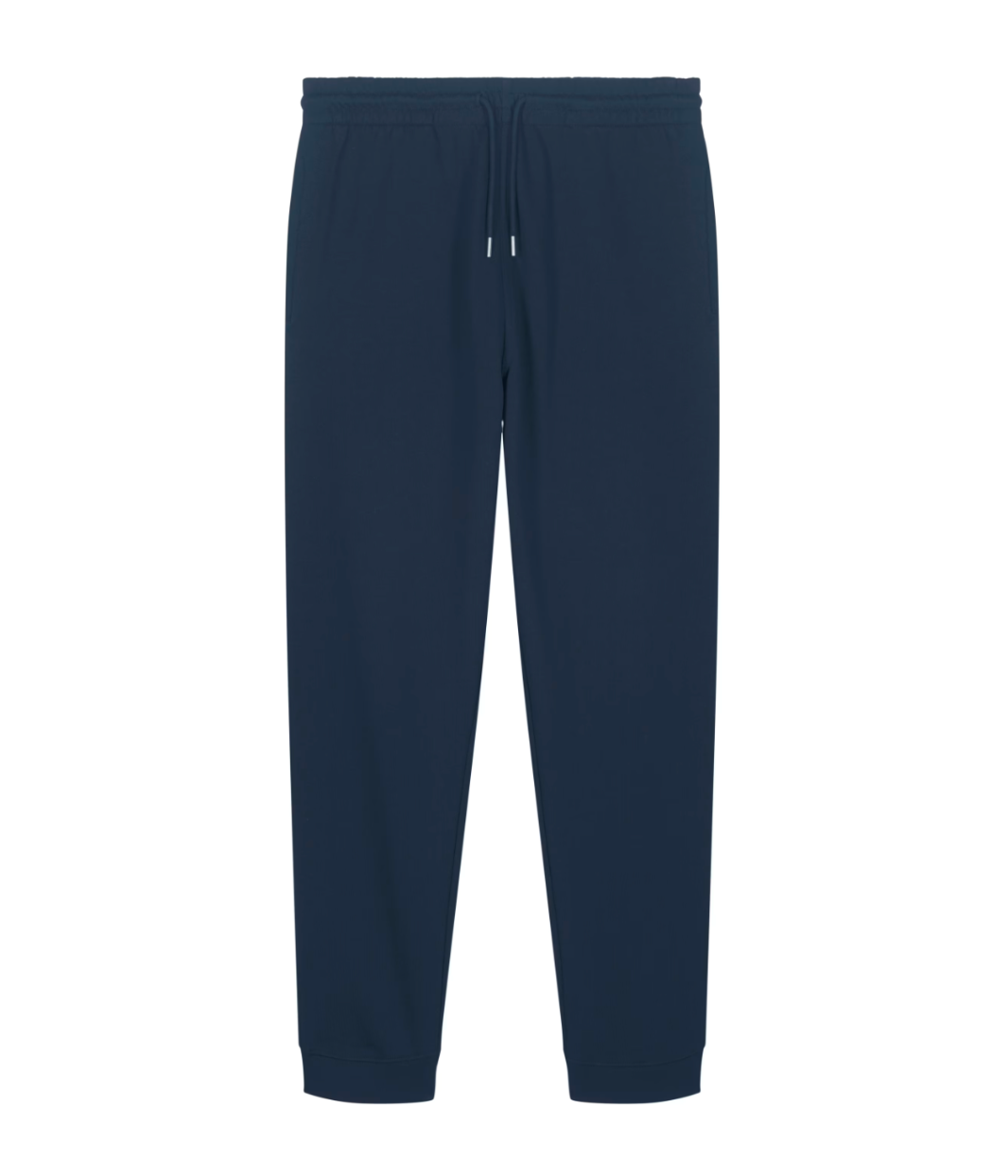 Jogging femme self love bleu en coton bio Leonor Roverssi, imprimé blanc « be your own definition of beauty » sur le côté. Pantalon éthique et confortable, conçu et imprimé à Lyon, incarnant l’affirmation de soi et la beauté libre.
