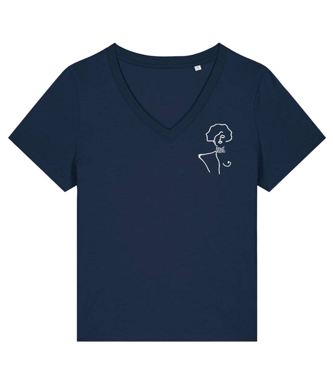 T-shirt Klimt Bleu Marine, Coton Bio - Leonor Roversi