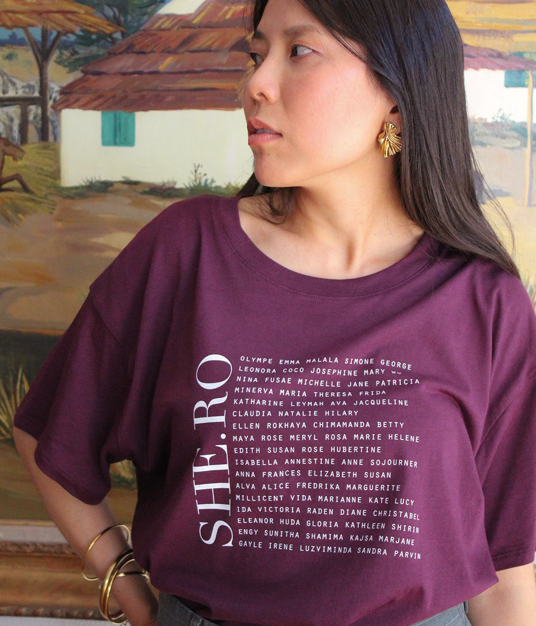 T-shirt Shero Prune, Coton Bio
