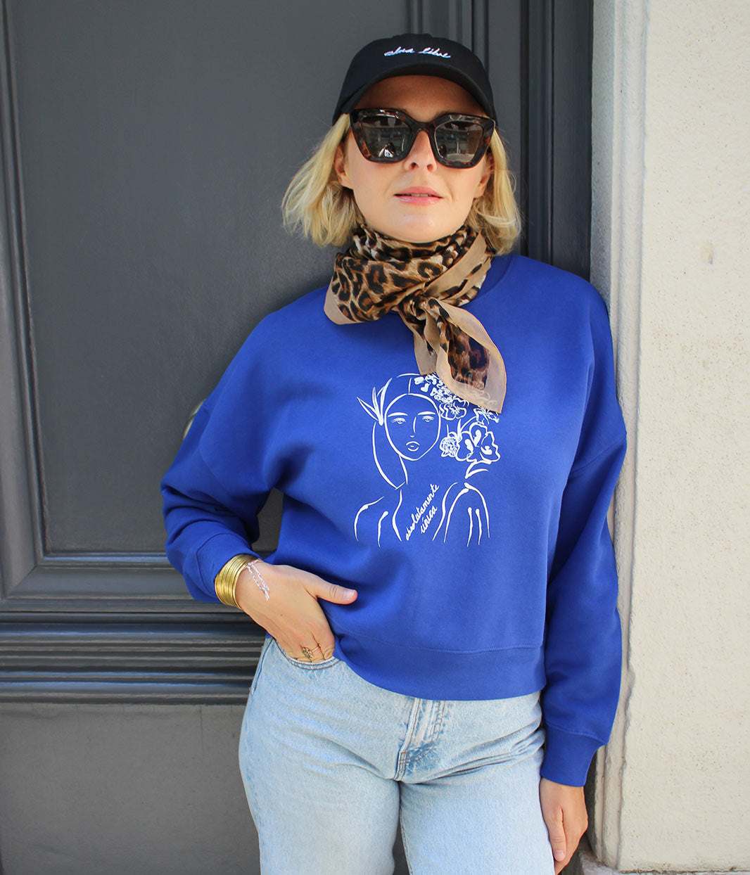 Sweat Unica Bleu, Coton Bio