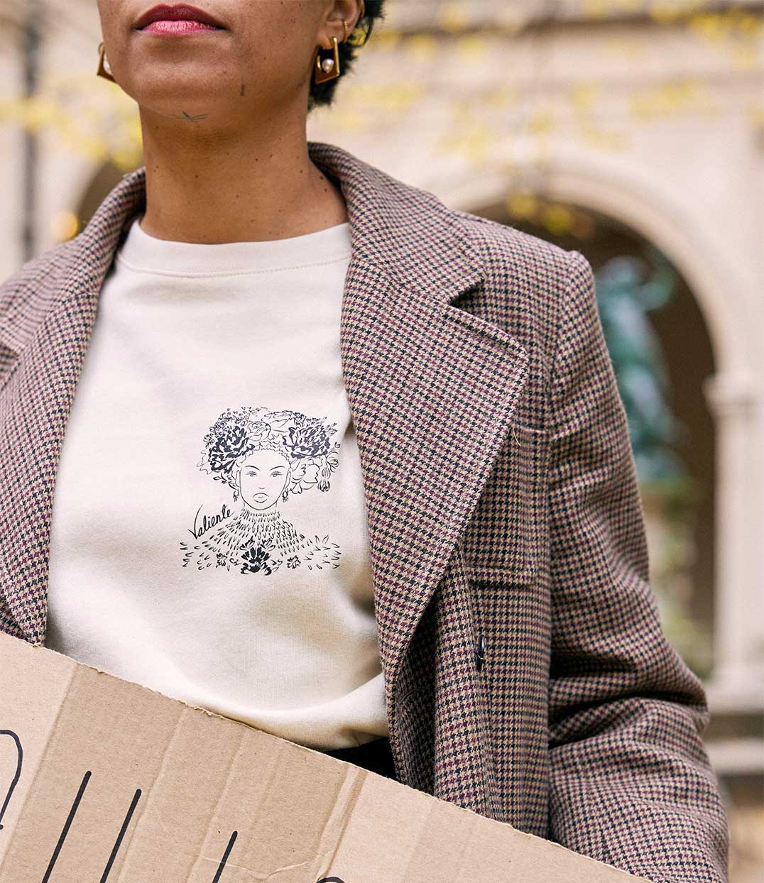 Sweat Valiente Écru, Coton Bio - Leonor Roversi