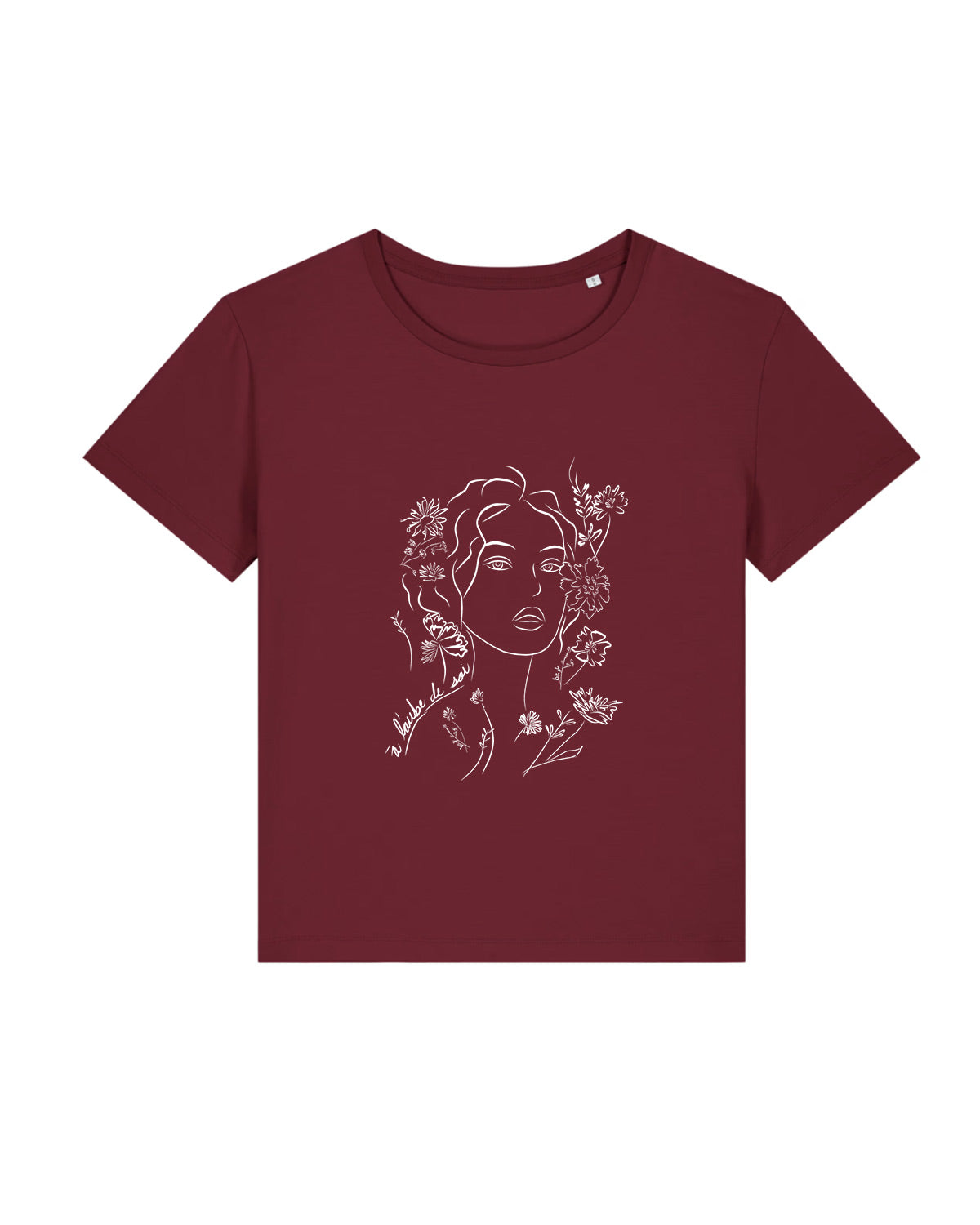 T-shirt Aurora Bordeaux, Coton Bio