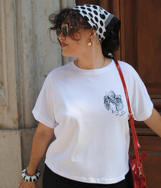 T-shirt Gozen Blanc, Coton Bio - Leonor Roversi