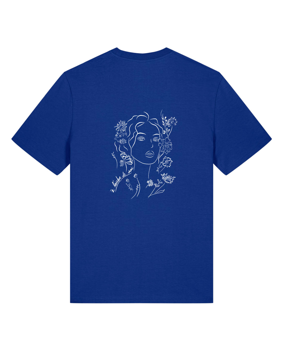 T-shirt Aurora bleu électrique, Coton Bio
