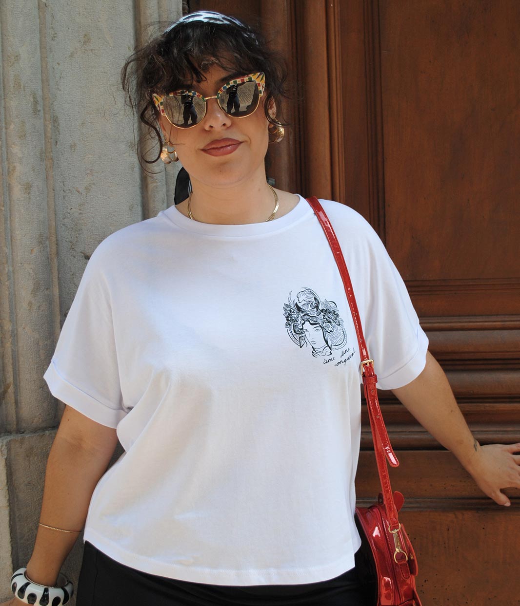 T-shirt Gozen Blanc, Coton Bio - Leonor Roversi