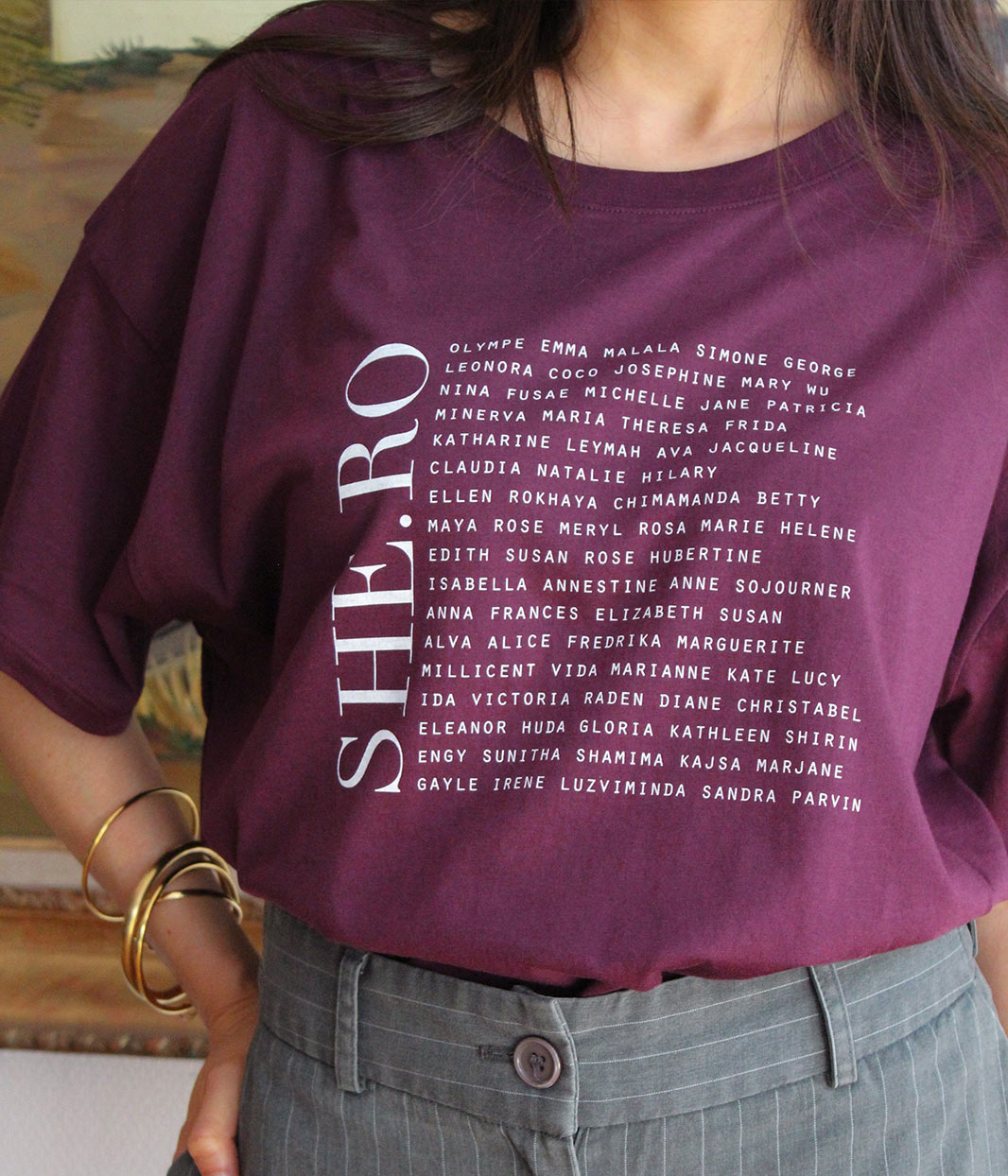 T-shirt Shero Prune, Coton Bio