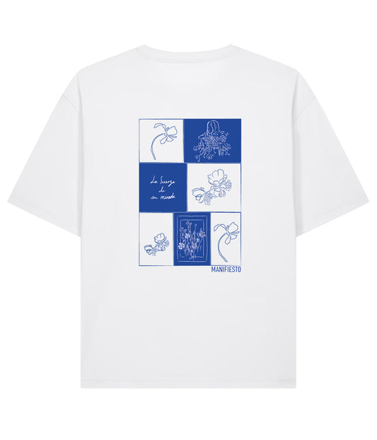T-shirt Tara unisexe blanc, Coton Bio