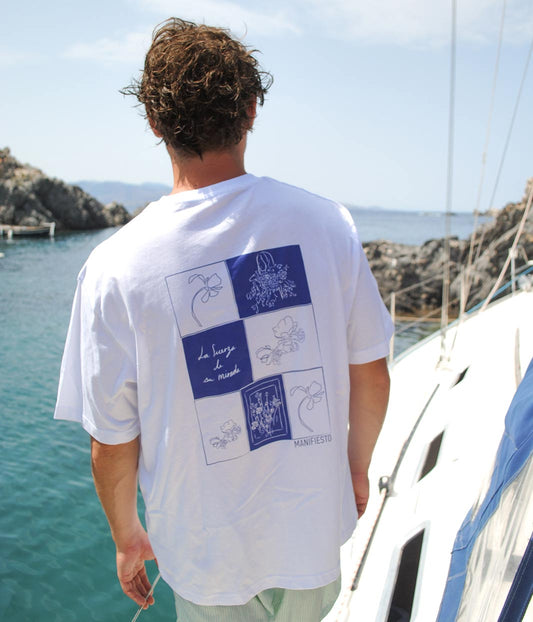 T-shirt Tara unisexe blanc, Coton Bio