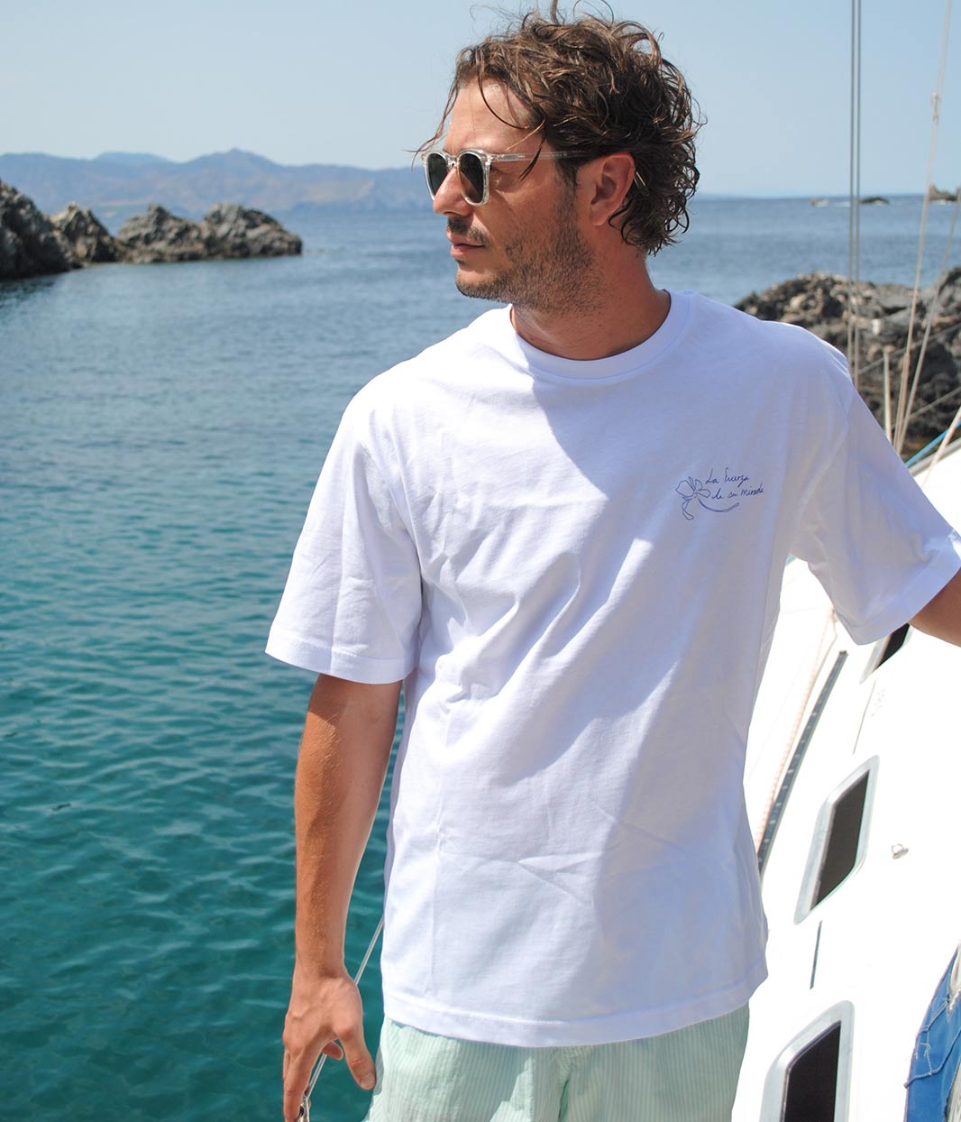 T-shirt Tara unisexe blanc, Coton Bio