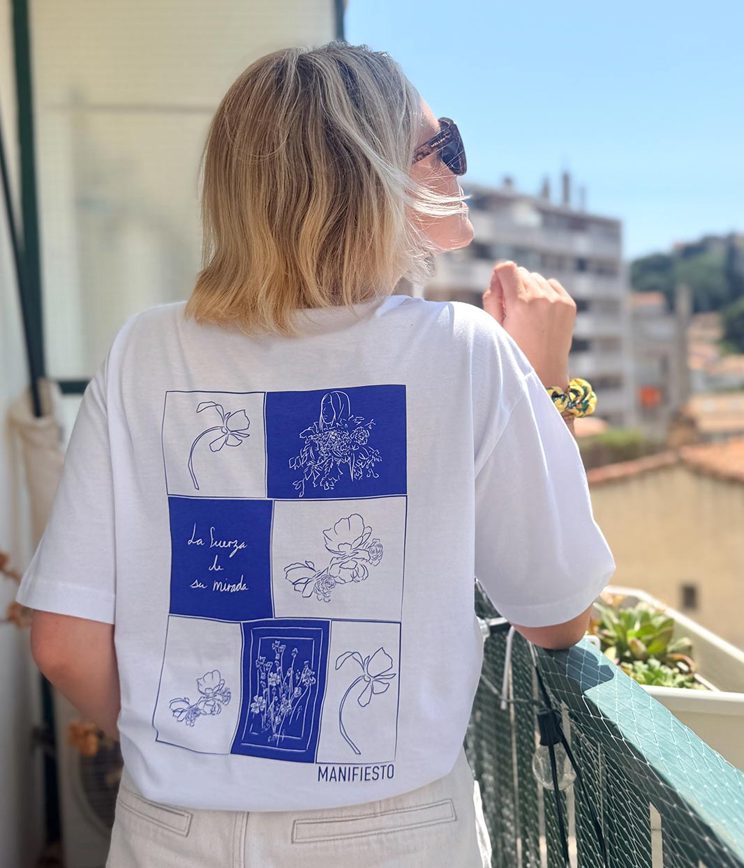 T-shirt Tara unisexe blanc, Coton Bio
