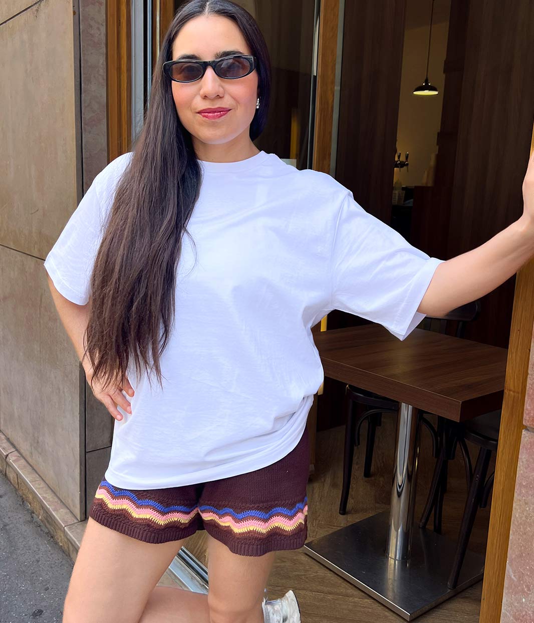 tshirt blanc unica unisexe collection Leonor Roversi tendances été , passe partout 