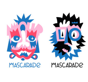 Mascarade collaboration Leonor Roversi X Guillaume & Laurie