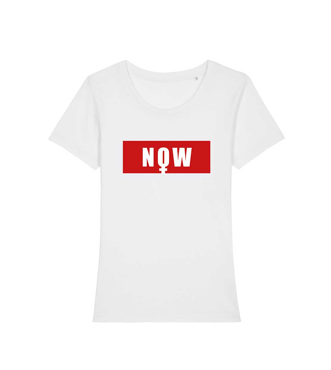 mockup t-shirt blanc now pour femme de la marque leonor roversi