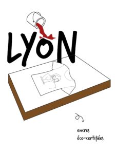Illustration de l'impression éco-responsable et éthique d'un t-shirt Leonor Roversi à Lyon