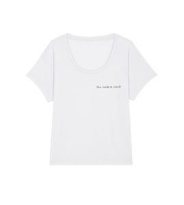 mockup tshirt blanc thémis de la marque Leonor Roversi