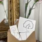 Duo Battante Leonor Roversi carte postale Klimt Tatouage éphémère