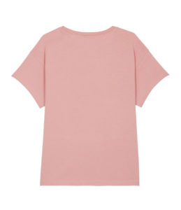 t-shirt rose de dos leonor roversi