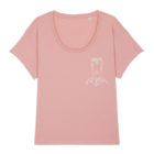 t-shirt de face rose frida leonor roversi