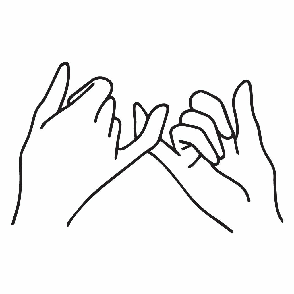 Image qui illustre deux mains qui se font la promesse du petit doigt.